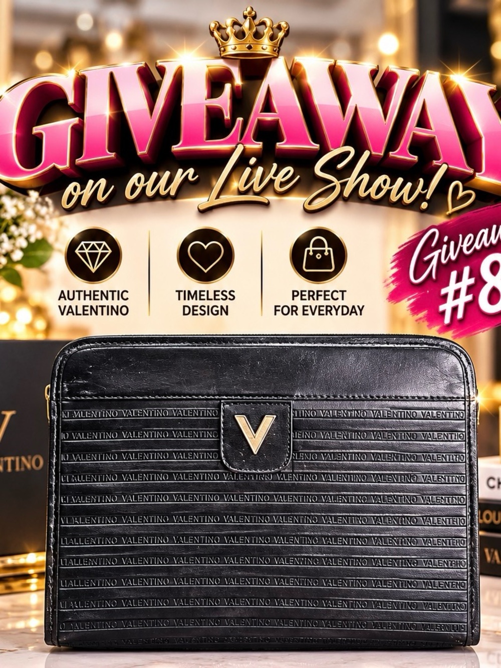 FREE VALENTINO CLUTCH FOLLOW @thebagriculture